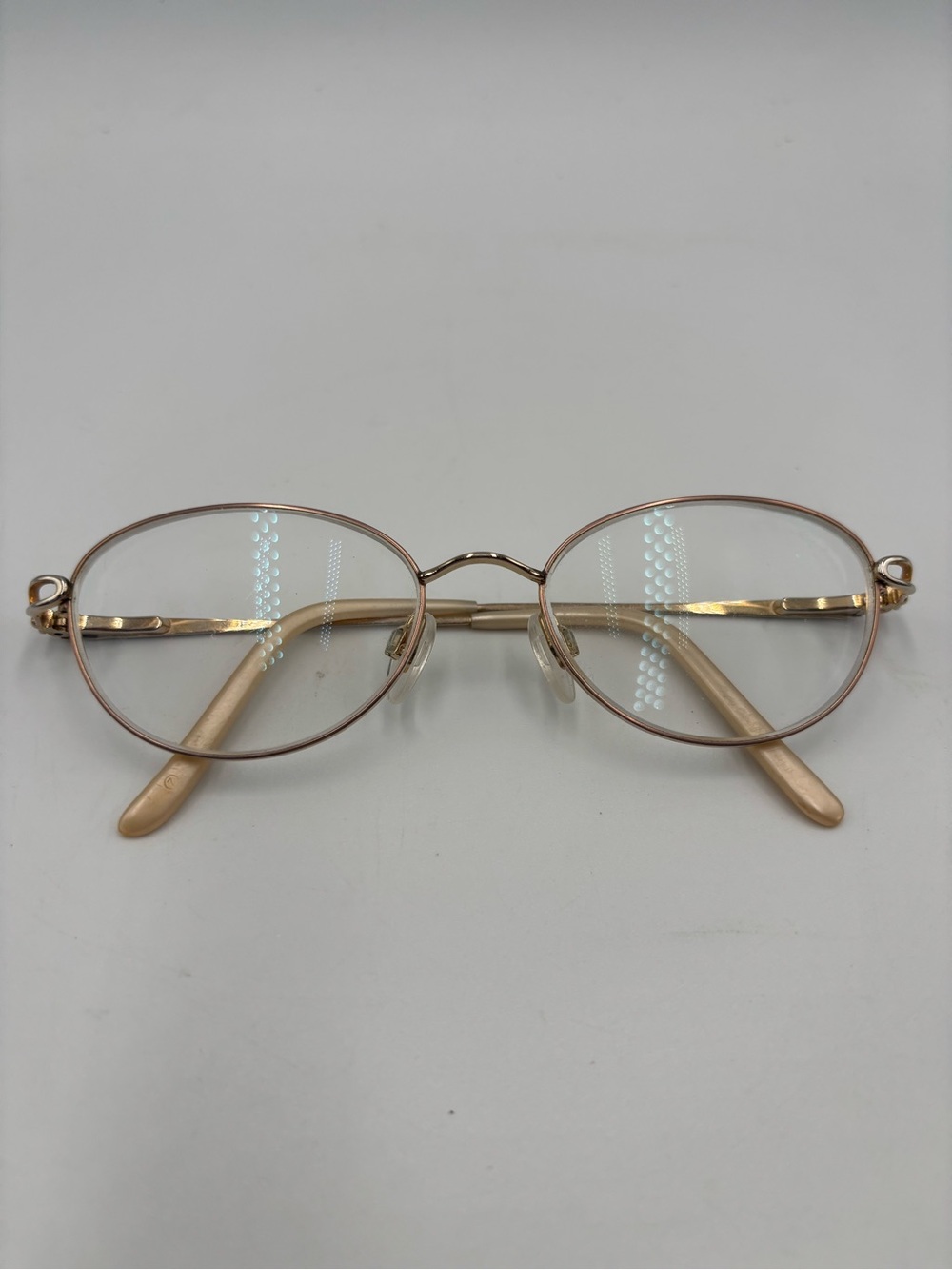 Aristar by Charmant Light Bronze Oval Eyeglasses Frame Full Rim Adjustable Pads